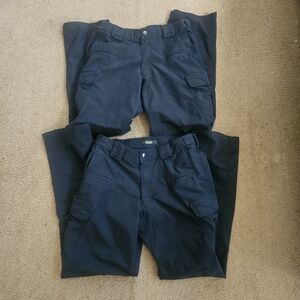 Two Pairs 5.11 Tactical Dark Cargo Pants EMS